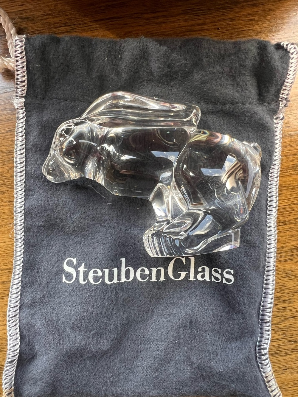 Steuben Glass Hare Figurine